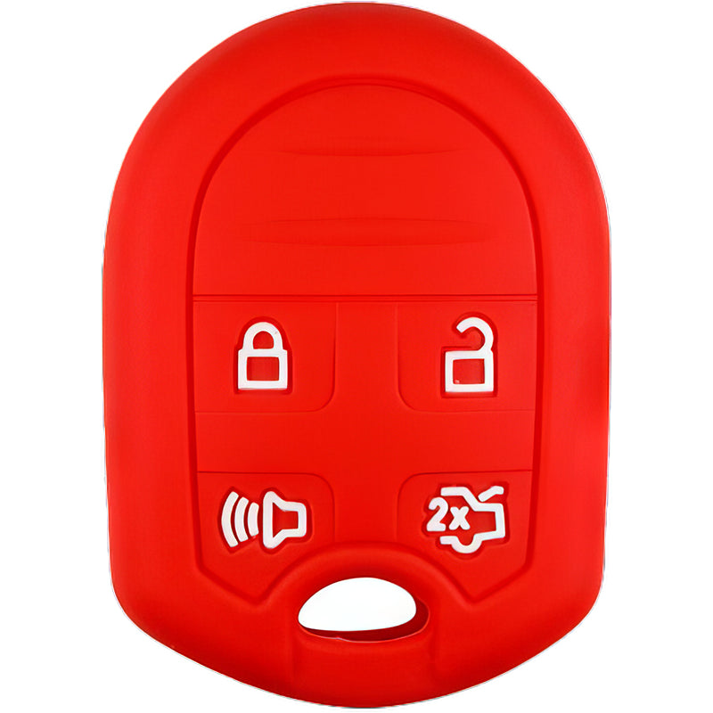 Silicone Key Fob Cover For Ford 4 Buttons Remote Head Key