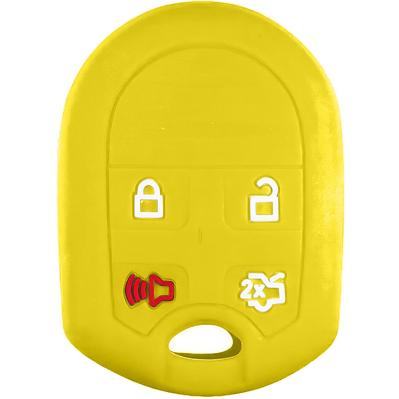Silicone Key Fob Cover For Ford 4 Buttons Remote Head Key