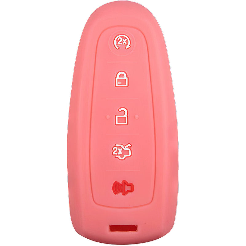 Silicone Key Fob Cover For Ford 5 Buttons Smart Key Remote
