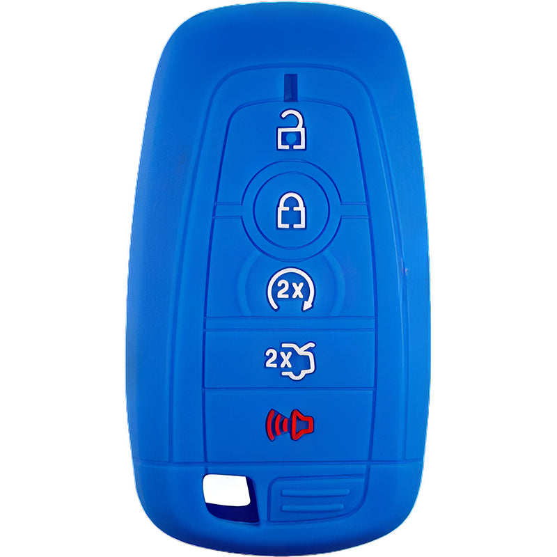 Silicone Key Fob Cover For Ford 5 Buttons Smart Key Remote