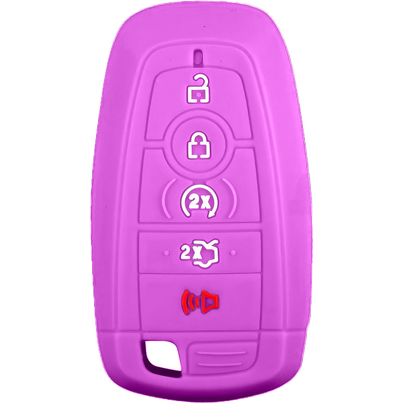 Silicone Key Fob Cover For Ford 5 Buttons Smart Key Remote