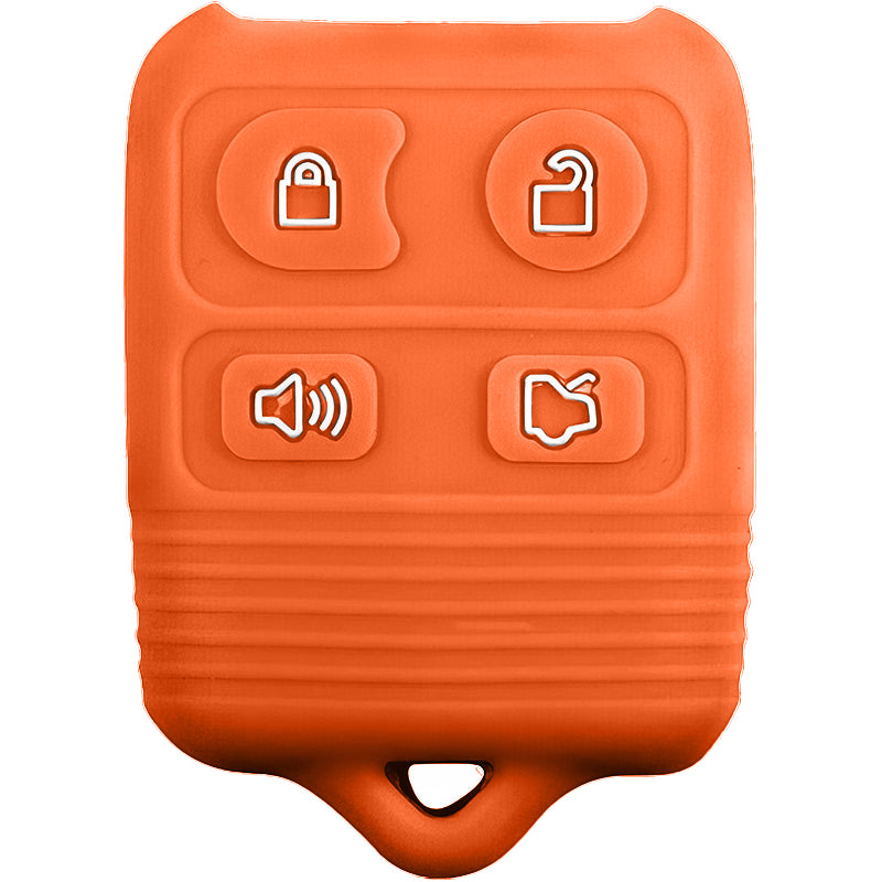Silicone Key Fob Cover For Ford/Lincoln/Mercury 4 Buttons Remote