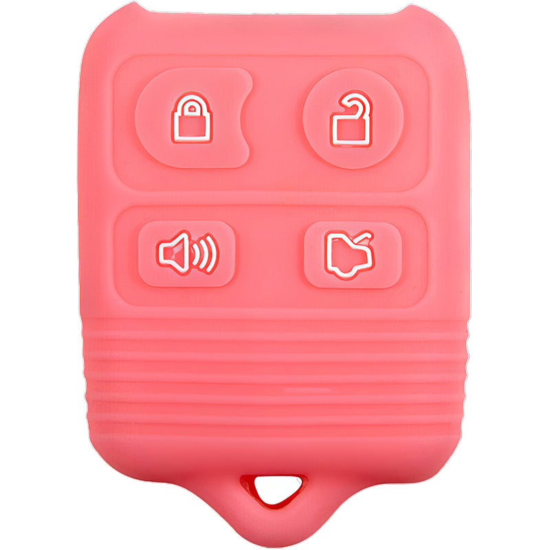 Silicone Key Fob Cover For Ford/Lincoln/Mercury 4 Buttons Remote