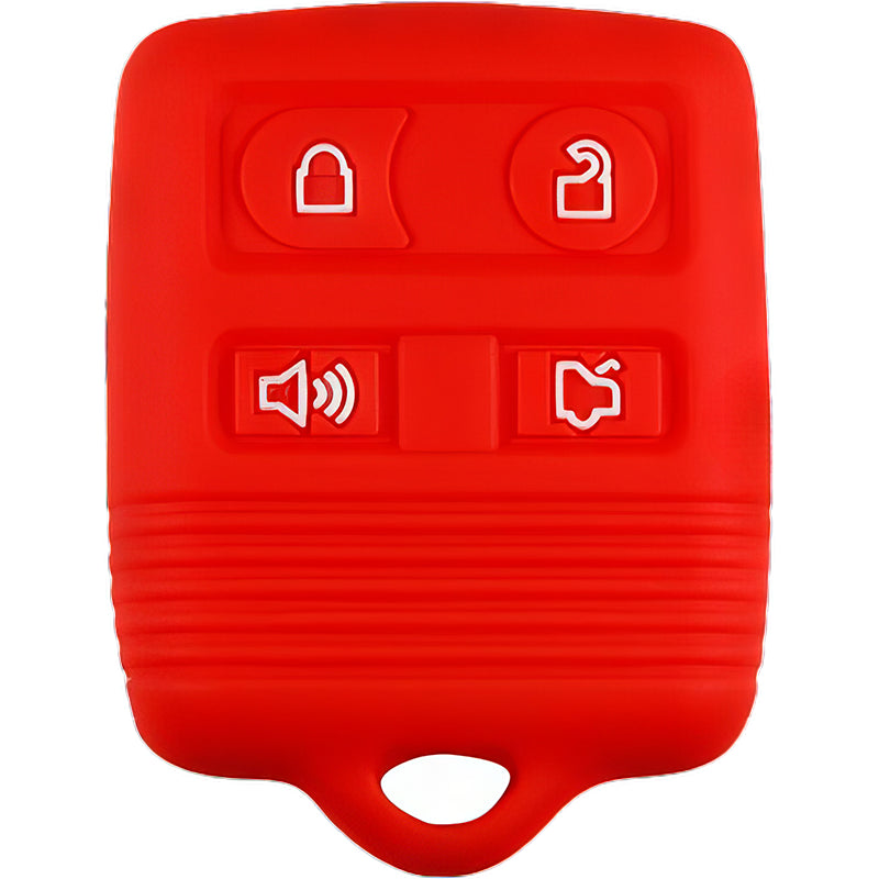Silicone Key Fob Cover For Ford/Lincoln/Mercury 4 Buttons Remote