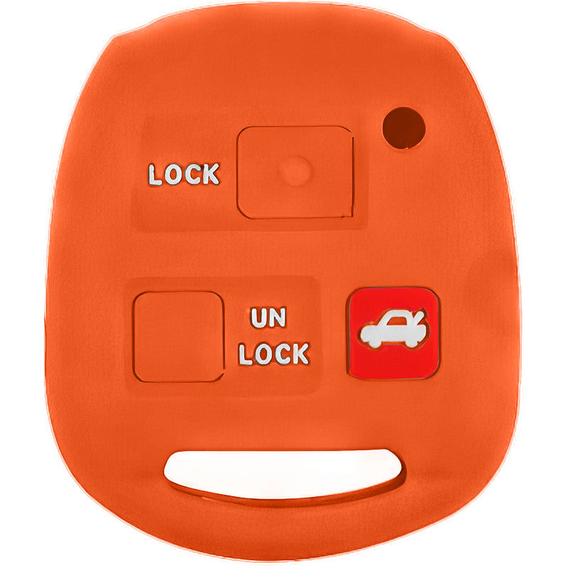 Silicone Key Fob Cover For Toyota 3 Buttons Remote Head Key