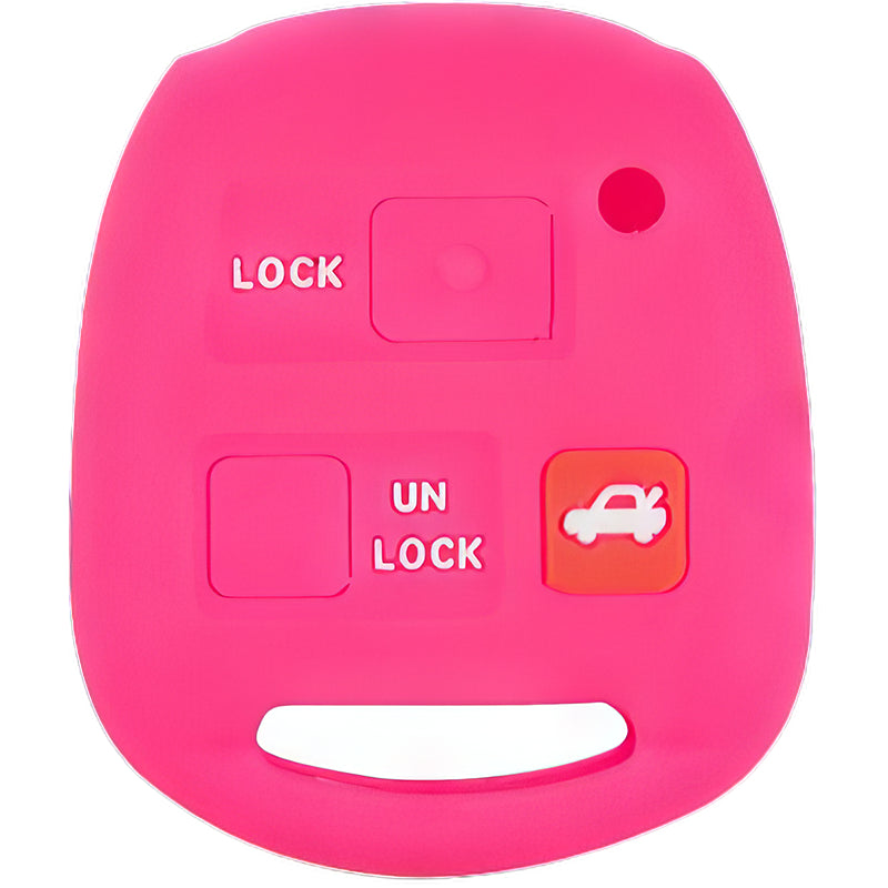 Silicone Key Fob Cover For Toyota 3 Buttons Remote Head Key