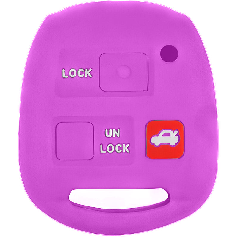 Silicone Key Fob Cover For Toyota 3 Buttons Remote Head Key
