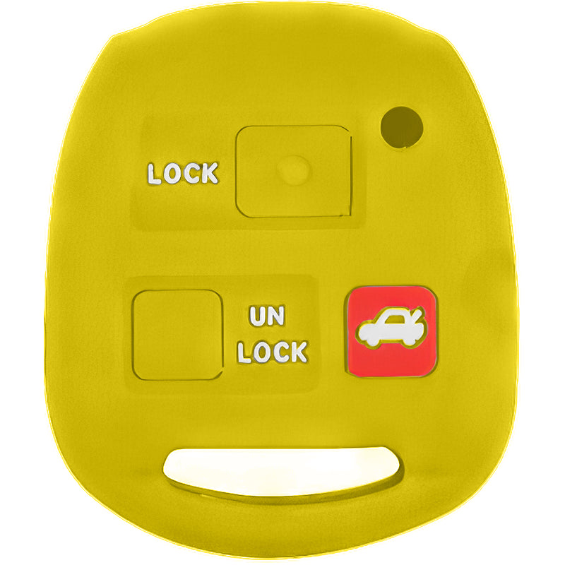 Silicone Key Fob Cover For Toyota 3 Buttons Remote Head Key