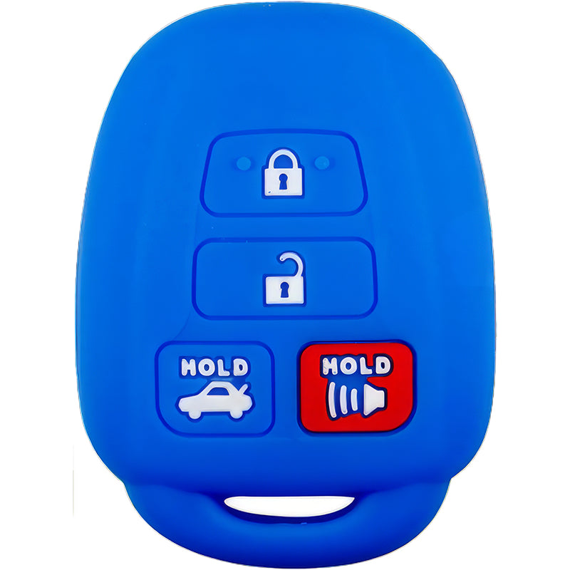 Silicone Key Fob Cover For Toyota 4 Buttons Remote Head Key