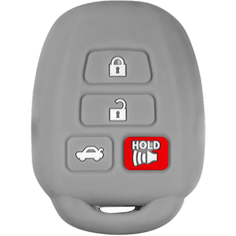 Silicone Key Fob Cover For Toyota 4 Buttons Remote Head Key