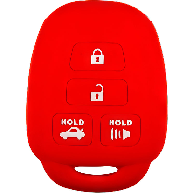 Silicone Key Fob Cover For Toyota 4 Buttons Remote Head Key