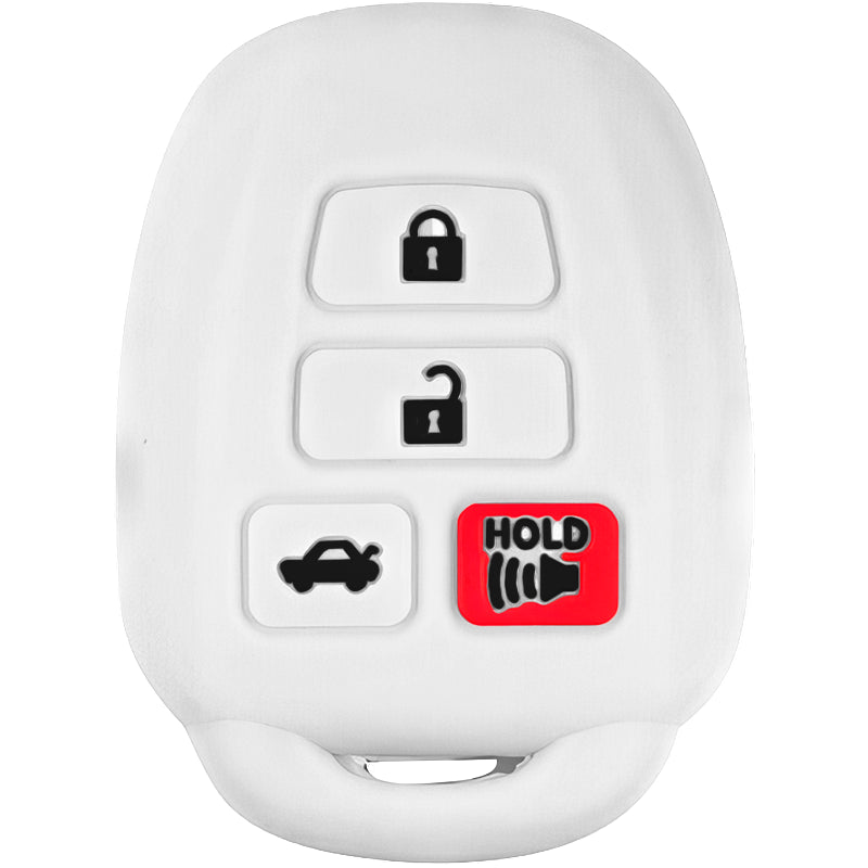 Silicone Key Fob Cover For Toyota 4 Buttons Remote Head Key