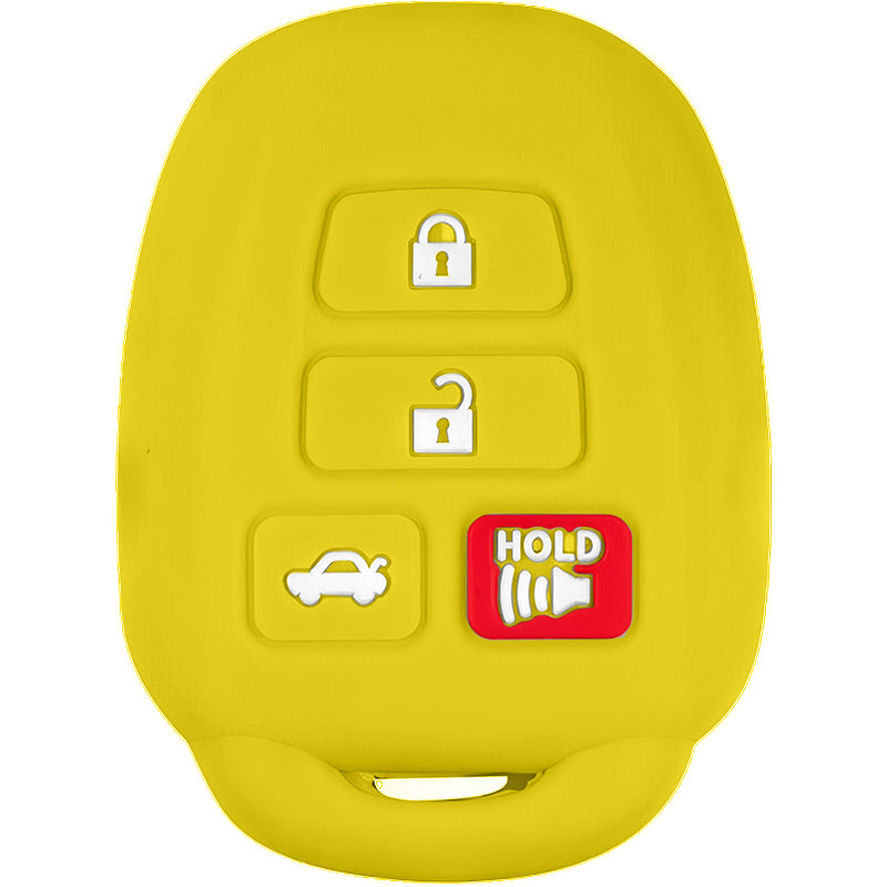 Silicone Key Fob Cover For Toyota 4 Buttons Remote Head Key