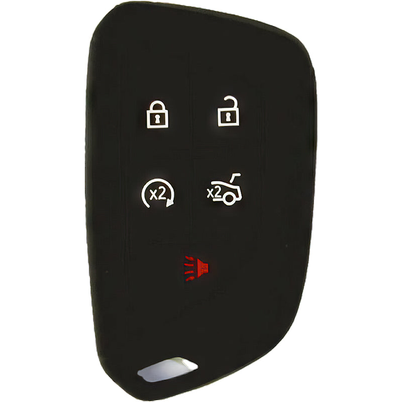 Silicone Key Fob Cover For Cadillac 5 Buttons Smart Key Remote