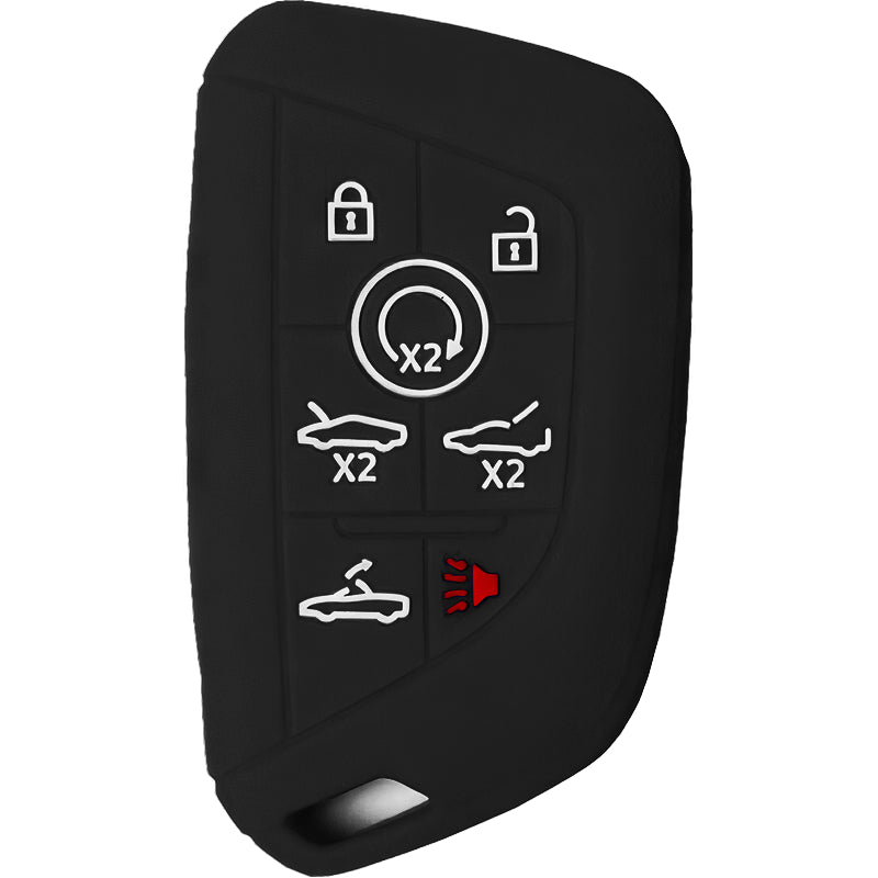 Silicone Key Fob Cover For Chevrolet 7 Buttons Smart Key Remote