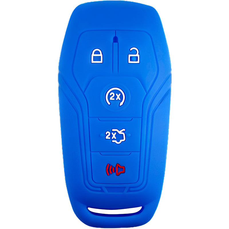 Silicone Key Fob Cover For Ford 5 Buttons Smart Key Remote