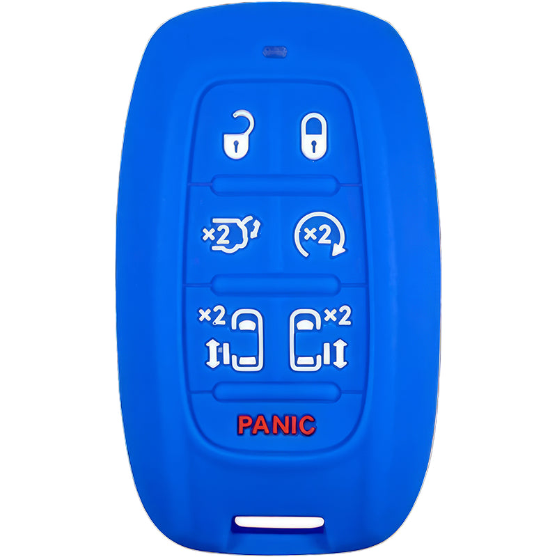 Silicone Protective Key Fob Cover For Chrysler 7 Buttons Smart Key Remote