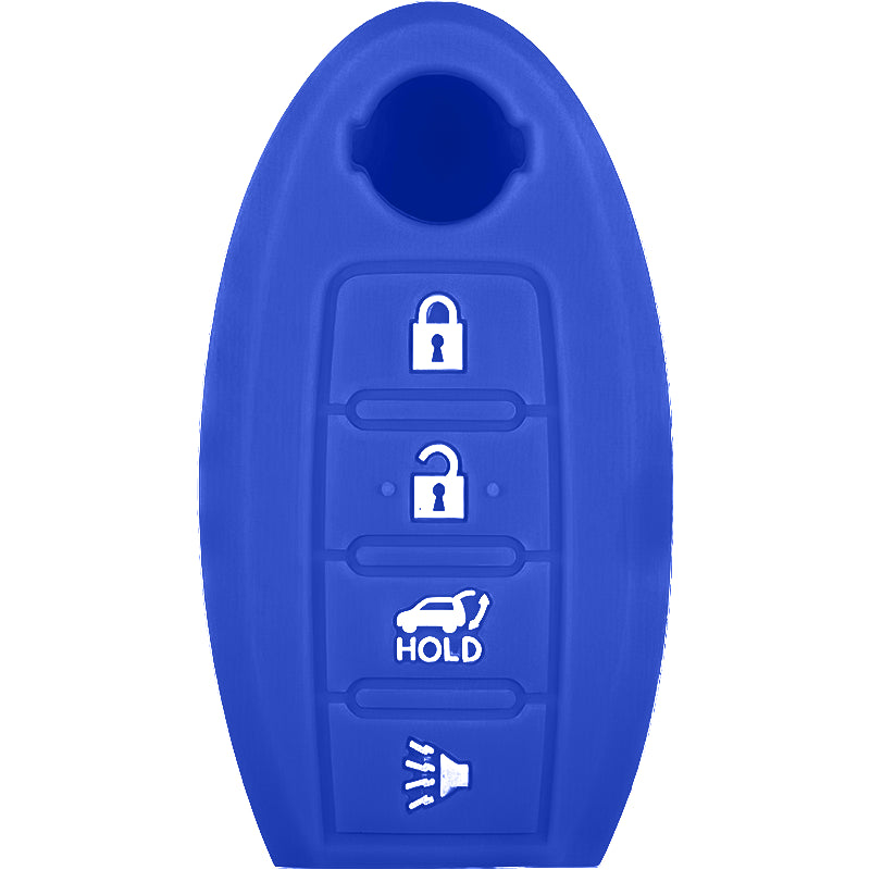 Silicone Key Fob Cover For Nissan 4 Buttons Smart Key Remote