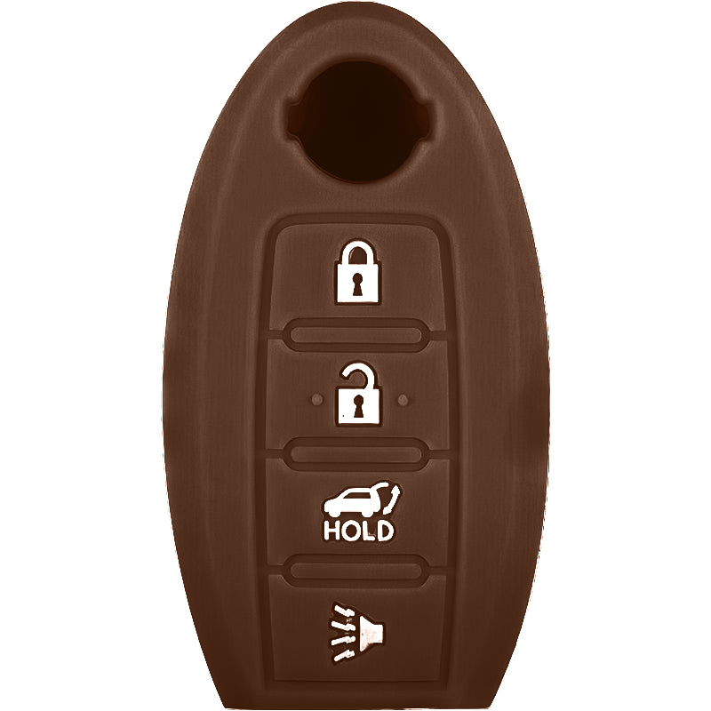 Silicone Key Fob Cover For Nissan 4 Buttons Smart Key Remote