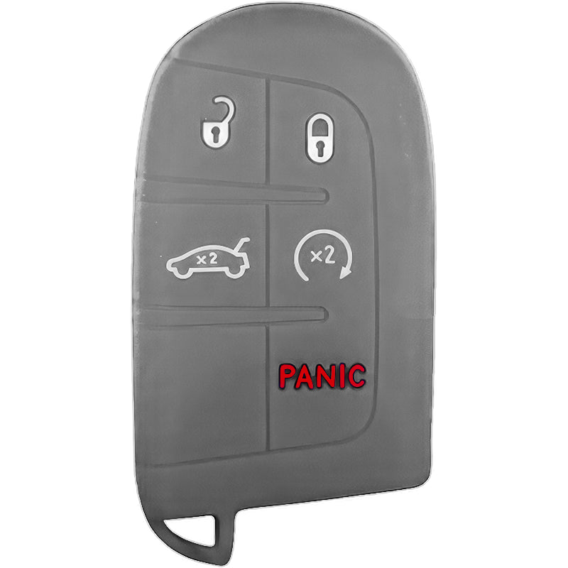 Silicone Protective Key Fob Cover For Jeep/Dodge/Chrysler 5 Buttons Smart Key Remote