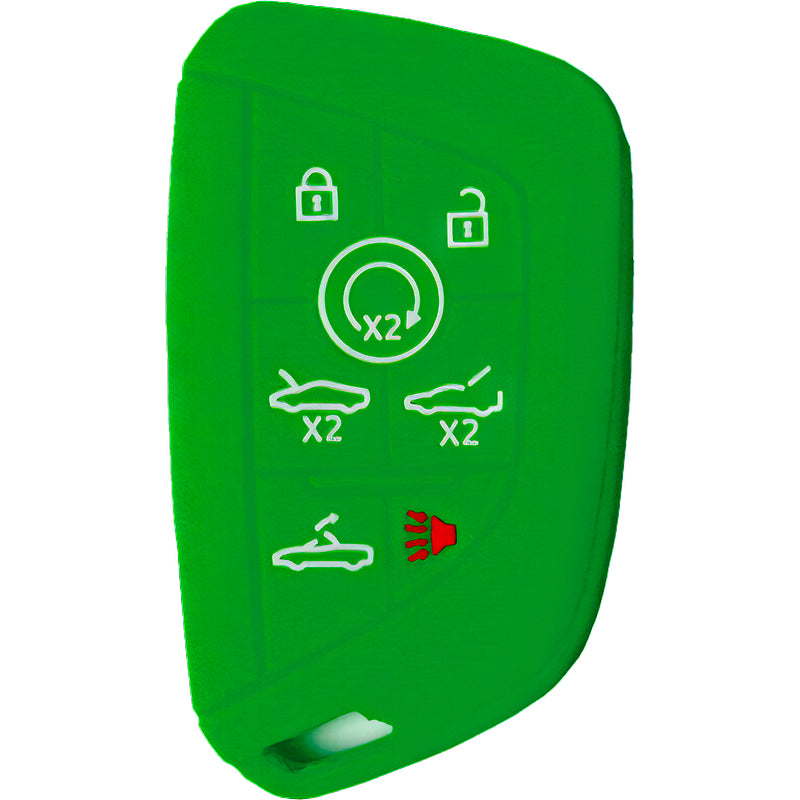 Silicone Key Fob Cover For Chevrolet 7 Buttons Smart Key Remote