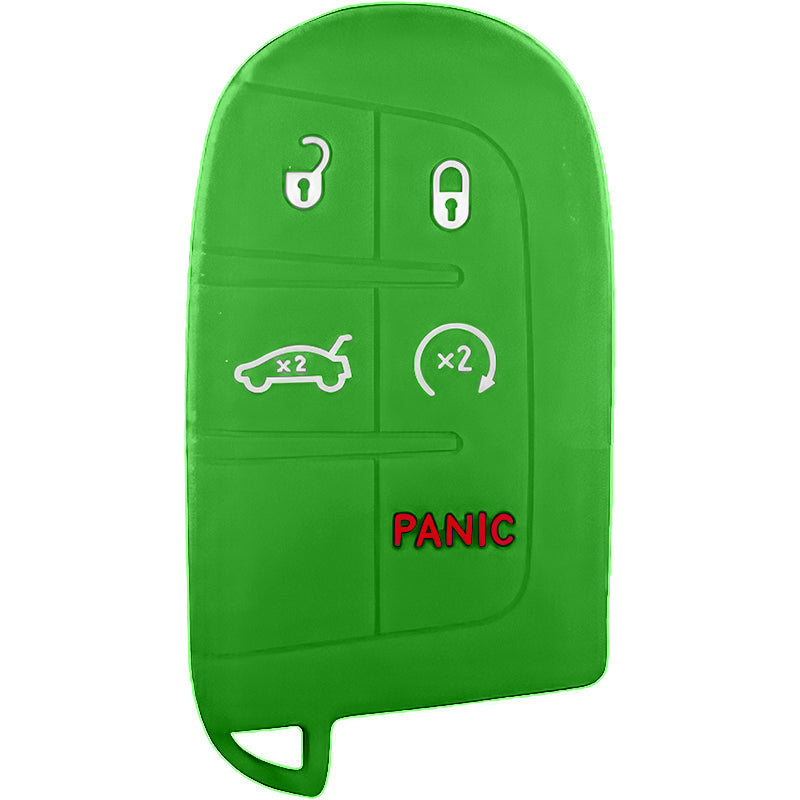 Silicone Protective Key Fob Cover For Jeep/Dodge/Chrysler 5 Buttons Smart Key Remote