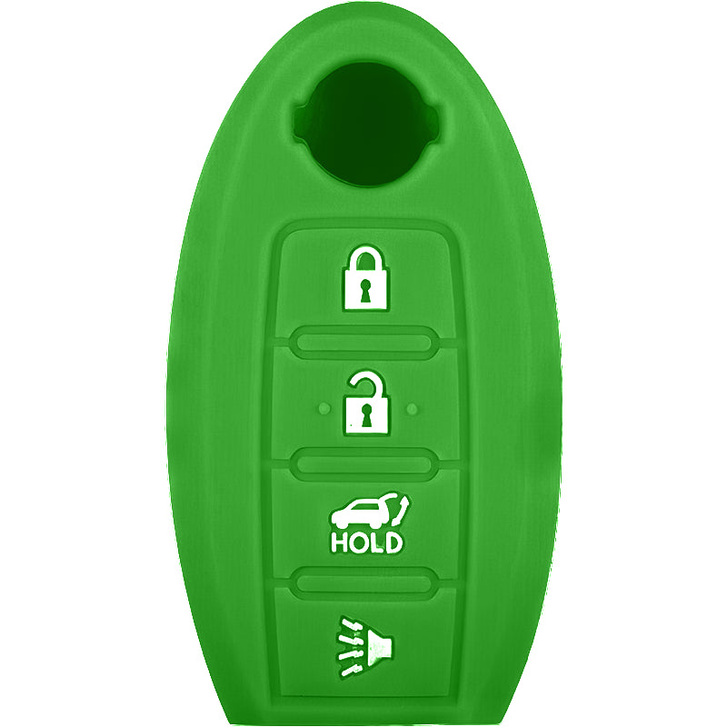 Silicone Key Fob Cover For Nissan 4 Buttons Smart Key Remote