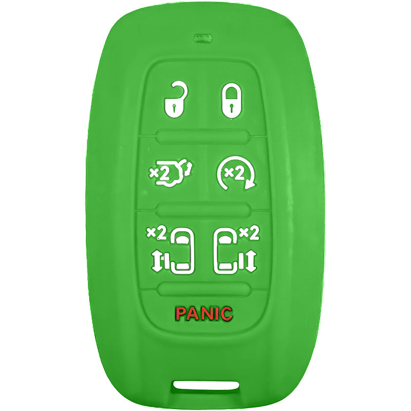 Silicone Protective Key Fob Cover For Chrysler 7 Buttons Smart Key Remote