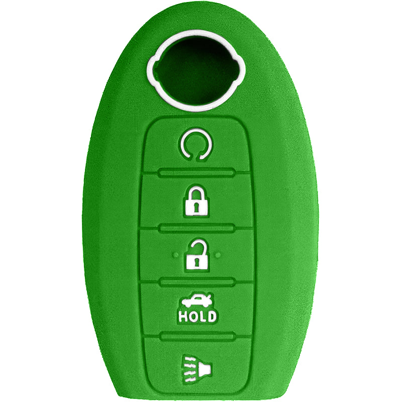 Silicone Key Fob Cover For Nissan 5 Buttons Smart Key Remote