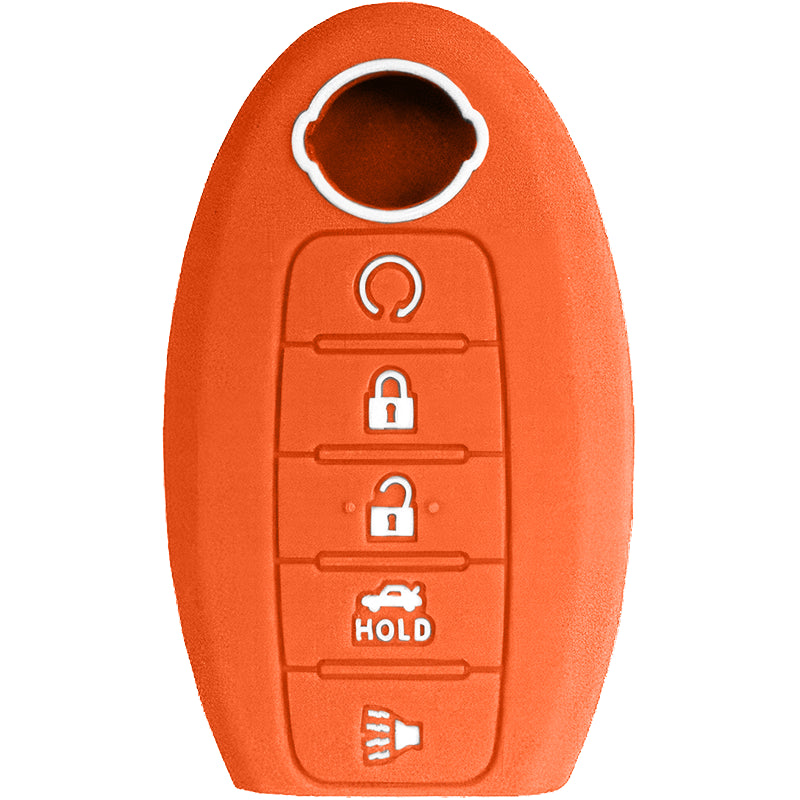 Silicone Key Fob Cover For Nissan 5 Buttons Smart Key Remote