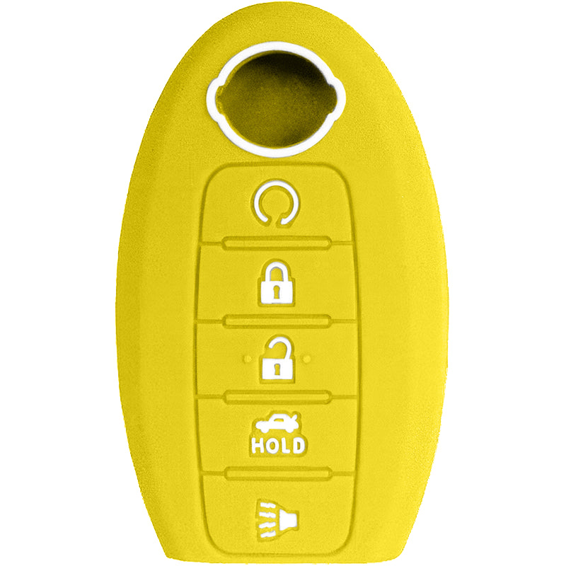 Silicone Key Fob Cover For Nissan 5 Buttons Smart Key Remote