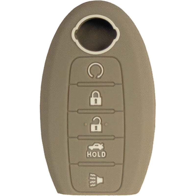Silicone Key Fob Cover For Nissan 5 Buttons Smart Key Remote