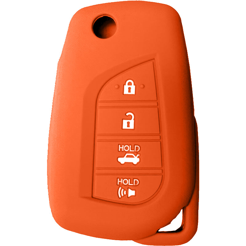 Silicone Protective Key Fob Cover For Toyota 4 Buttons Flipkey Remote