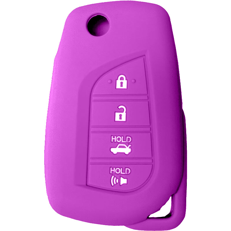 Silicone Protective Key Fob Cover For Toyota 4 Buttons Flipkey Remote
