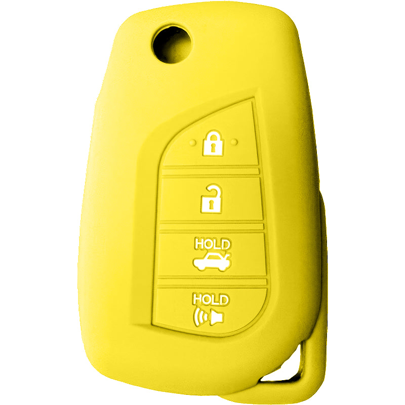 Silicone Protective Key Fob Cover For Toyota 4 Buttons Flipkey Remote