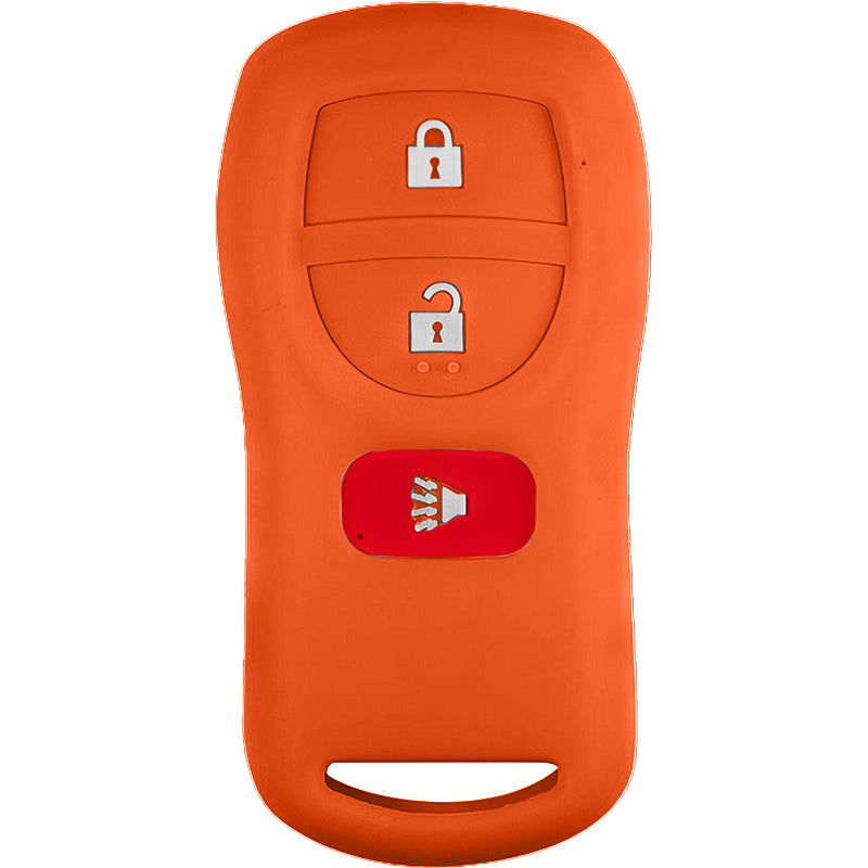 Silicone Key Fob Cover For Nissan 3 Buttons Regular Remote