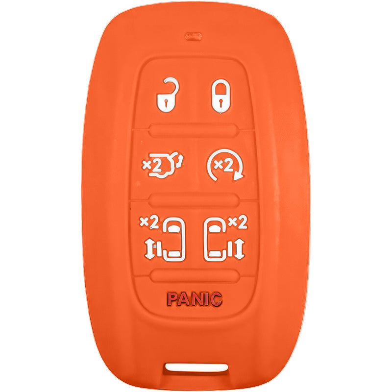 Silicone Protective Key Fob Cover For Chrysler 7 Buttons Smart Key Remote