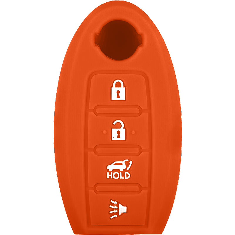 Silicone Key Fob Cover For Nissan 4 Buttons Smart Key Remote