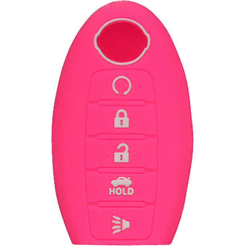 Silicone Key Fob Cover For Nissan 5 Buttons Smart Key Remote