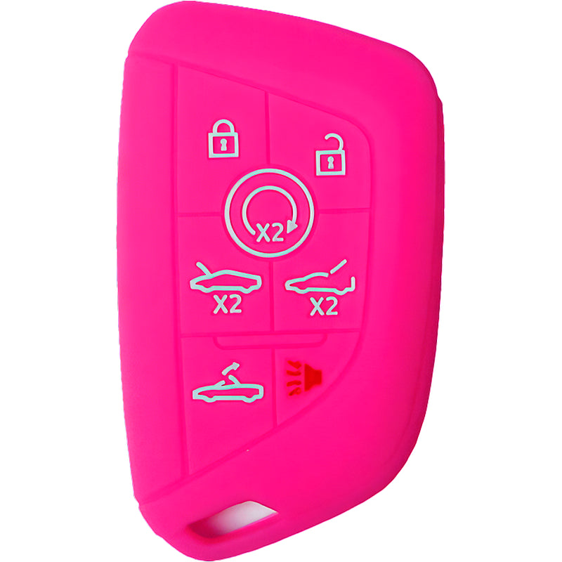 Silicone Key Fob Cover For Chevrolet 7 Buttons Smart Key Remote