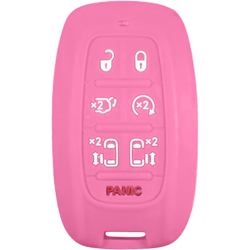 Silicone Protective Key Fob Cover For Chrysler 7 Buttons Smart Key Remote