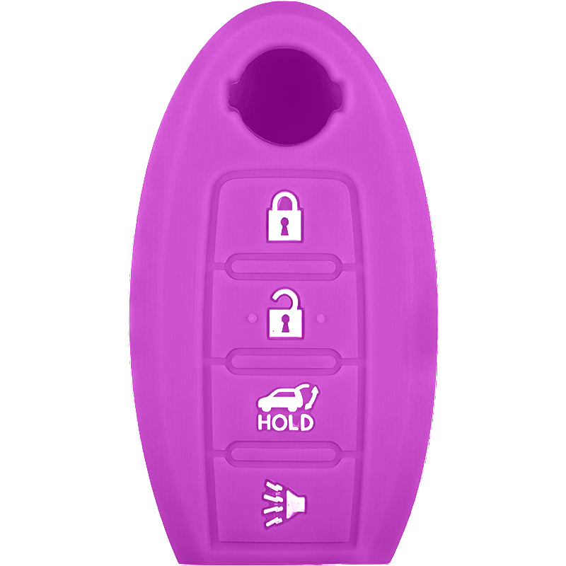 Silicone Key Fob Cover For Nissan 4 Buttons Smart Key Remote