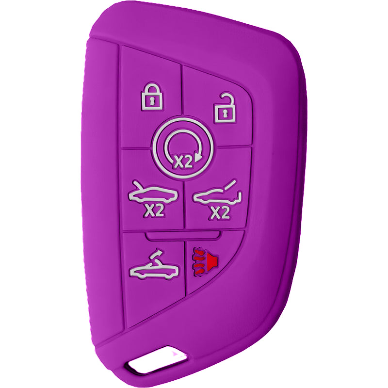 Silicone Key Fob Cover For Chevrolet 7 Buttons Smart Key Remote