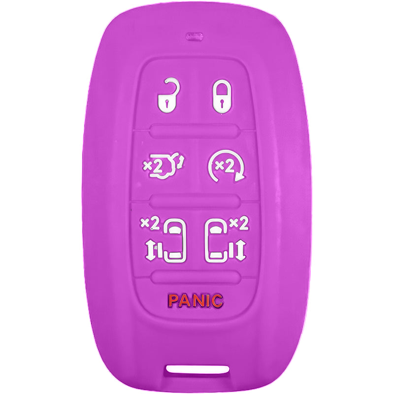 Silicone Protective Key Fob Cover For Chrysler 7 Buttons Smart Key Remote