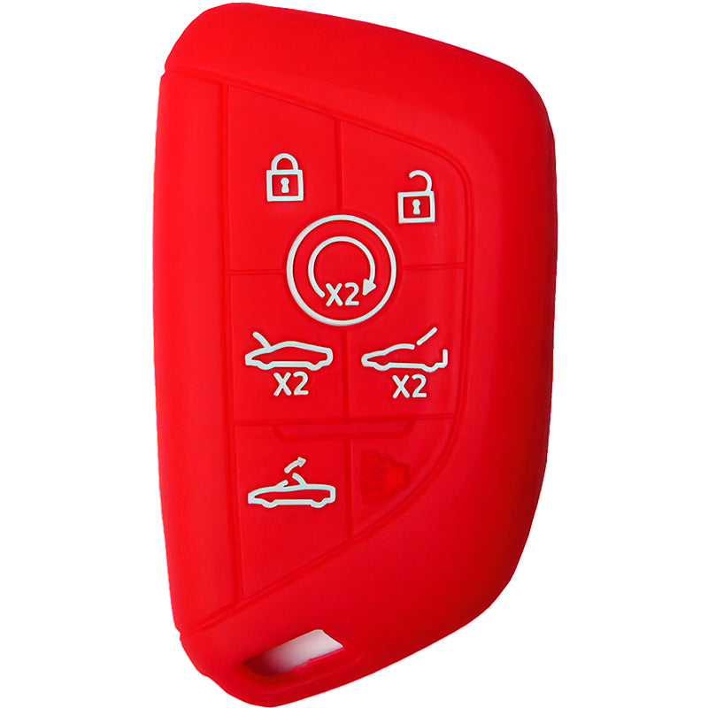 Silicone Key Fob Cover For Chevrolet 7 Buttons Smart Key Remote