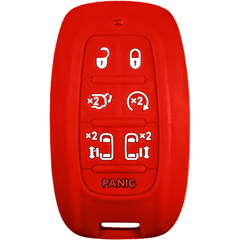 Silicone Protective Key Fob Cover For Chrysler 7 Buttons Smart Key Remote