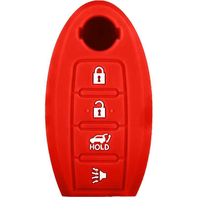 Silicone Key Fob Cover For Nissan 4 Buttons Smart Key Remote