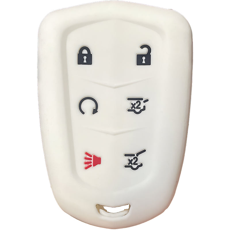 Silicone Protective Key Fob Cover For Cadillac 6 Buttons Regular Remote
