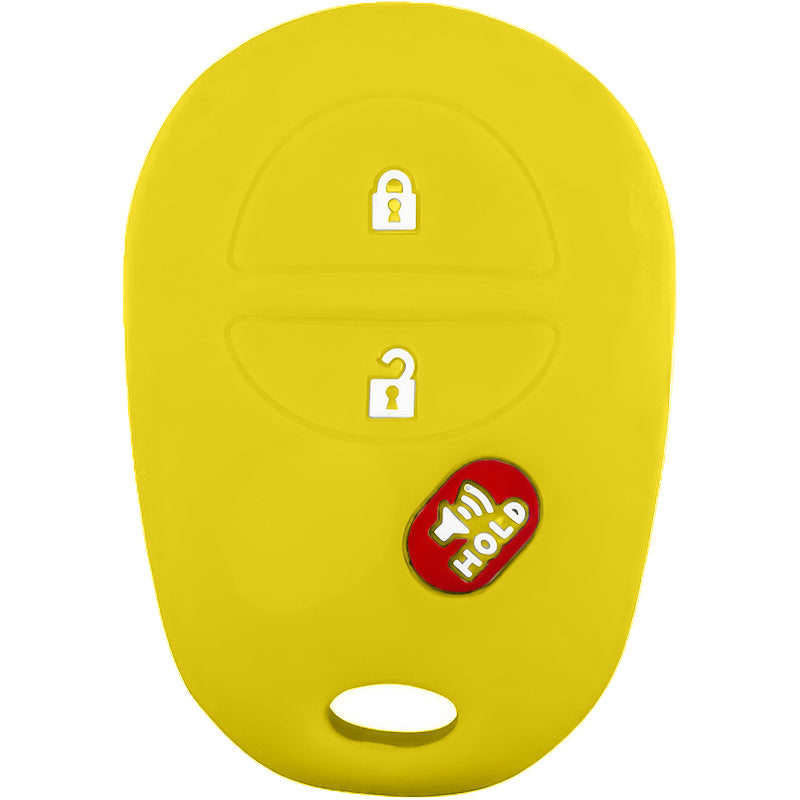 Silicone Key Fob Cover For Toyota 3 Buttons Regular Remote