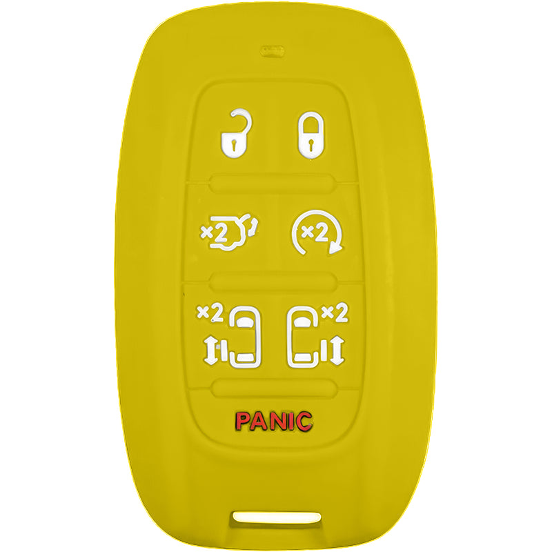 Silicone Protective Key Fob Cover For Chrysler 7 Buttons Smart Key Remote